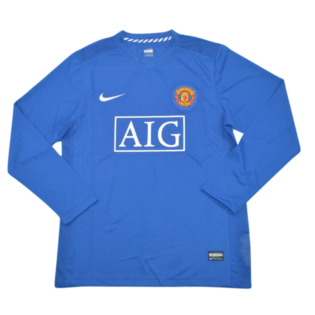 Camisa Manchester United Manga Longa Away 07/08 - Versão Retrô