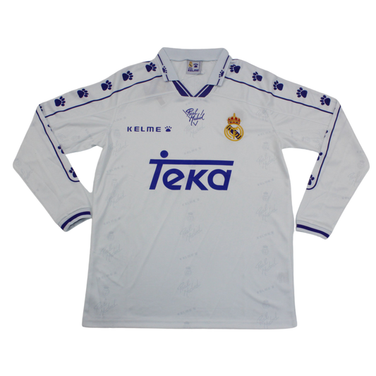 Camisa Real Madrid Manga Longa Home 94/96 - Versão Retrô