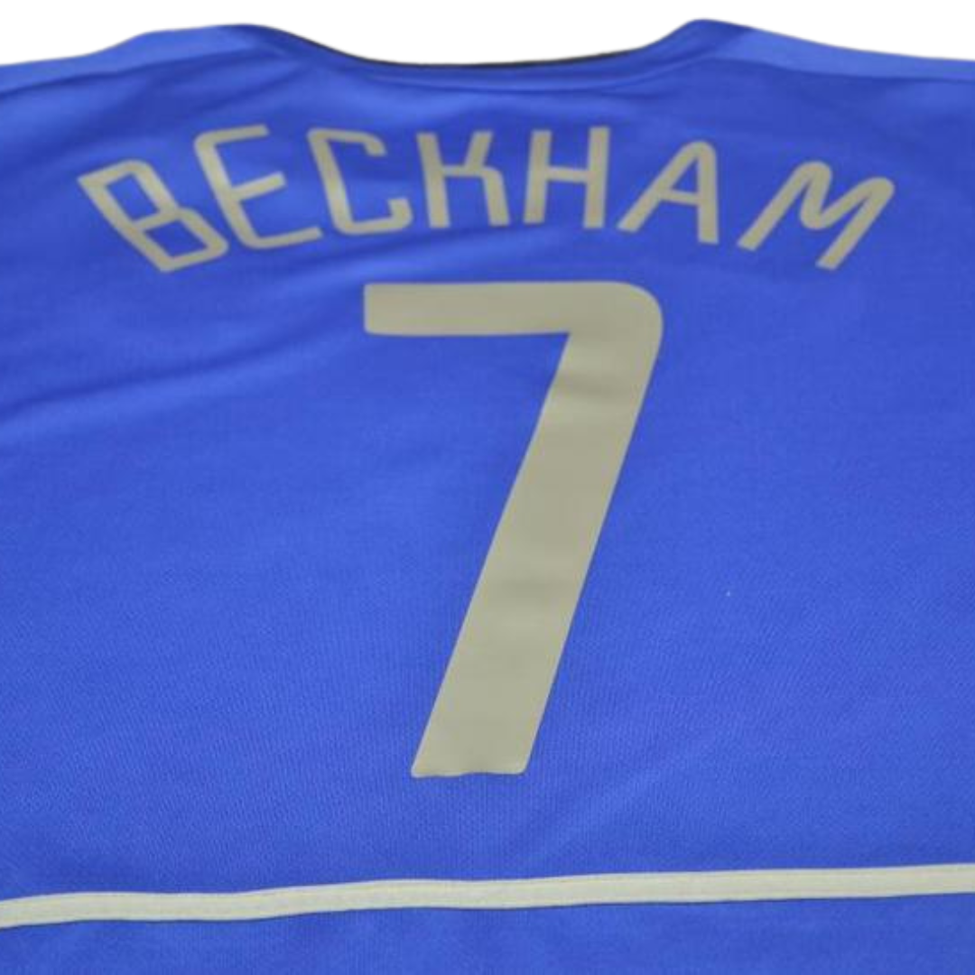 Camisa Manchester United Manga Longa 02/03 - Versão Retrô "Beckham" Nº 7