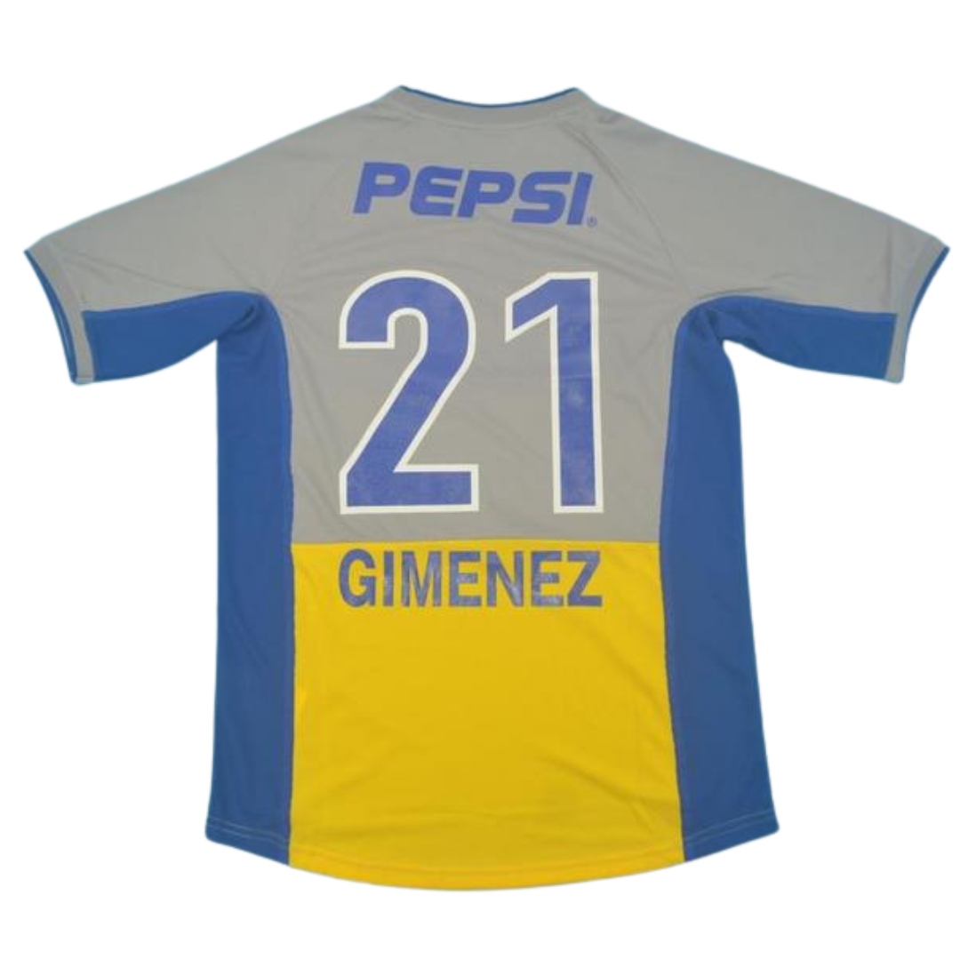 Camisa Boca Juniors Away 2002 - Versão Retrô "Gimenez" N° 21