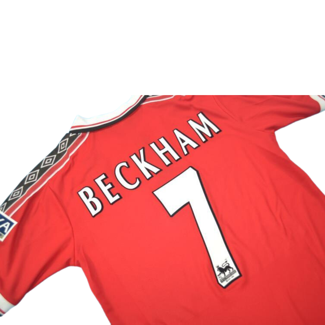 Camisa Manchester United Home 98/99 - Versão Retrô "Beckham" Nº 7