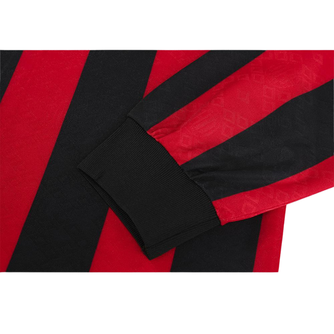 Camisa Milan Manga Longa Home 89/90 - Versão Retrô