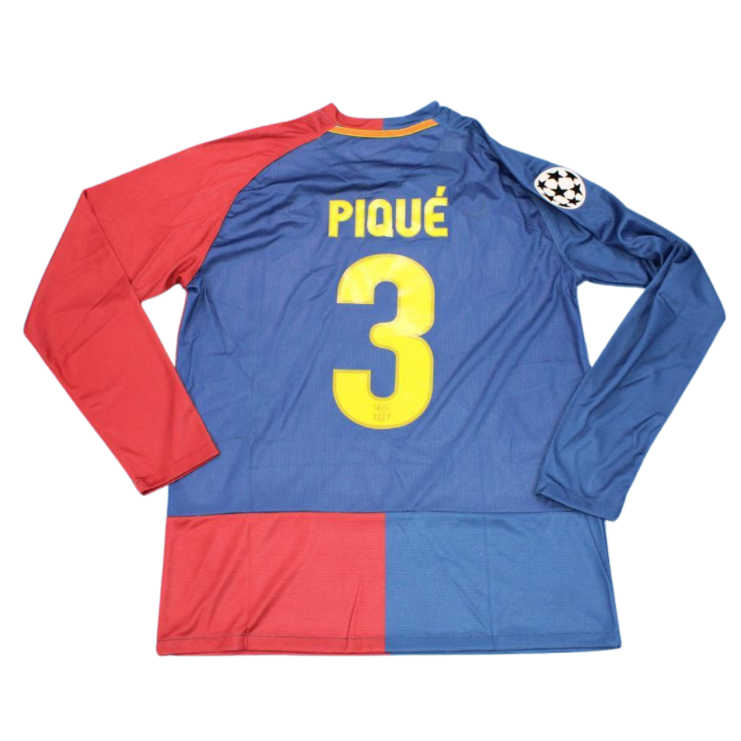 Camisa Barcelona Manga Longa 08/09 - Versão Retrô "Piqué" Nº 3