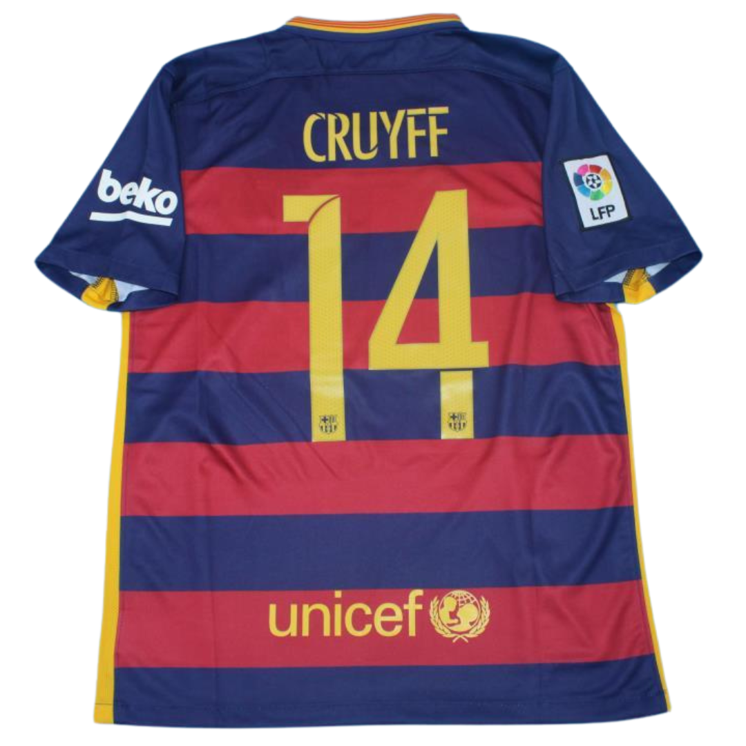 Camisa Barcelona Home 15/16 - Versão Retrô "Cruyff" Nº 14