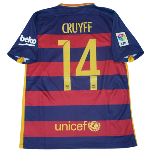 Camisa Barcelona Home 15/16 - Versão Retrô "Cruyff" Nº 14