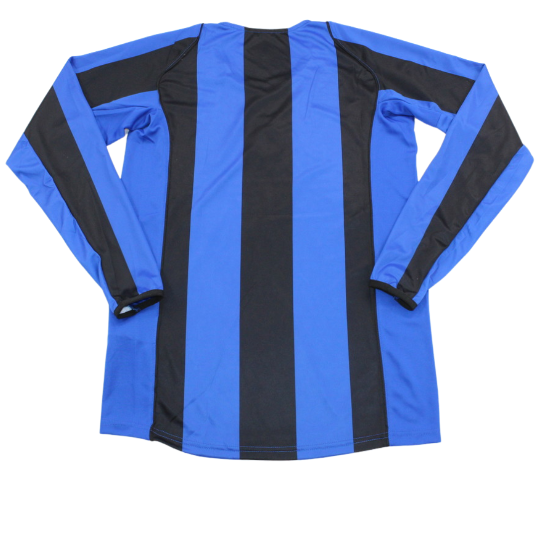 Camisa Inter de Milão Manga Longa Home 04/05 - Versão Retrô