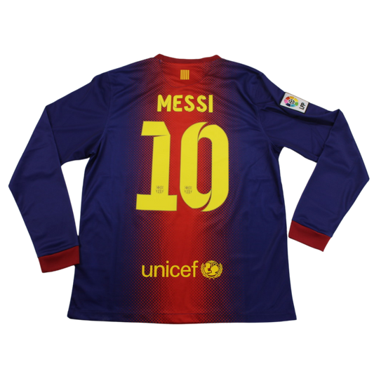 Camisa Barcelona Manga Longa 12/13 - Versão Retrô "Messi" Nº 10