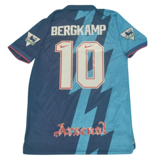 Camisa Arsenal Away 95/96 - Versão Retrô "Bergkamp" Nº 10