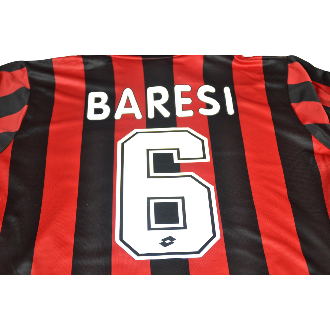 Camisa Milan Manga Longa 97/98 - Versão Retrô "Baresi" Nº 6