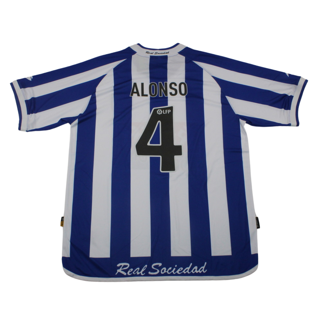 Camisa Real Sociedad Home 02/03 - Versão Retrô "Alonso" Nº 4