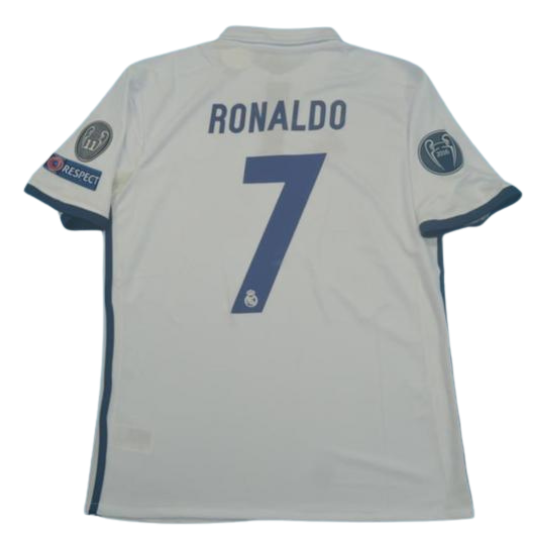 Camisa Real Madrid Home 16/17 - Versão Retrô "Cristiano Ronaldo" Nº 7