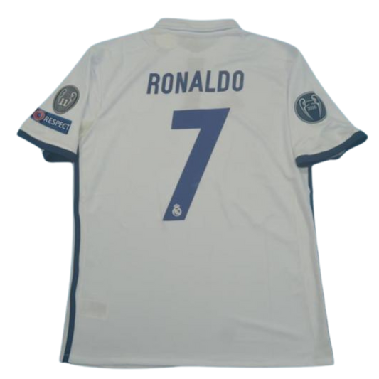 Camisa Real Madrid Home 16/17 - Versão Retrô "Cristiano Ronaldo" Nº 7