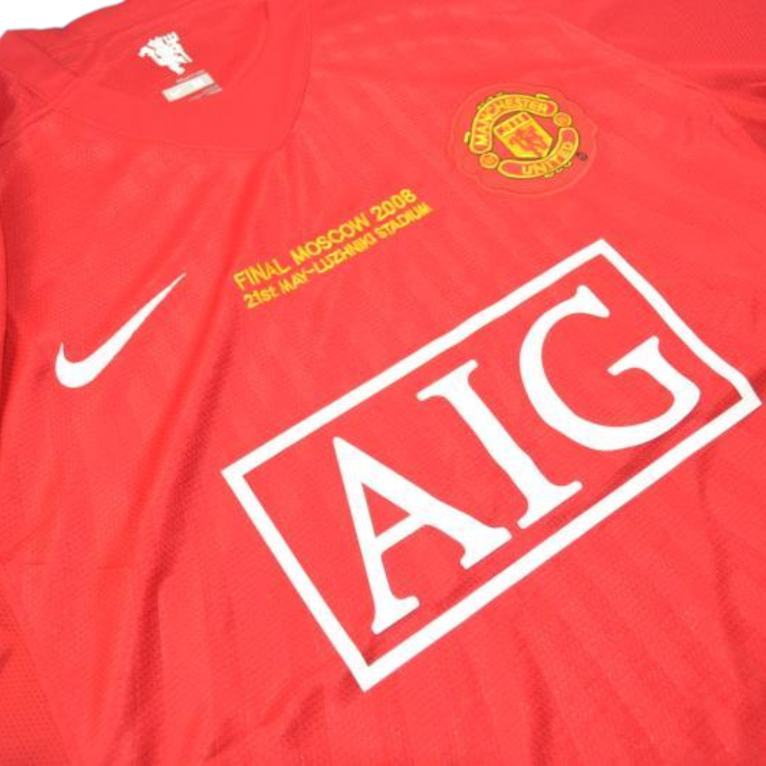 Camisa Manchester United UCL Final 07/08 - Versão Retrô "Rooney" Nº 10