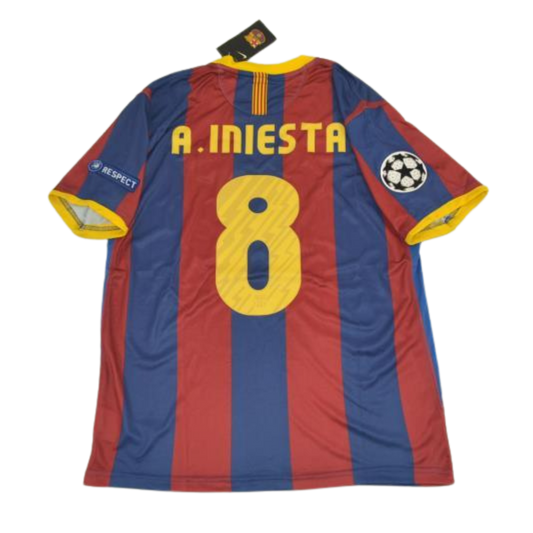 Camisa Barcelona UCL Final 2011 - Versão Retrô "A.Iniesta" Nº 8