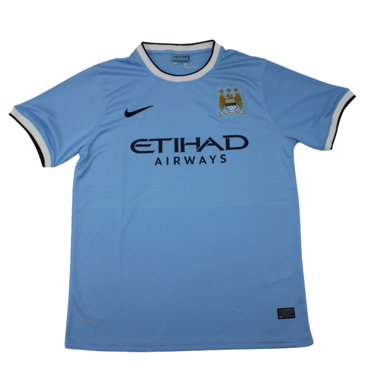 Camisa Manchester City Home 13/14 - Versão Retrô