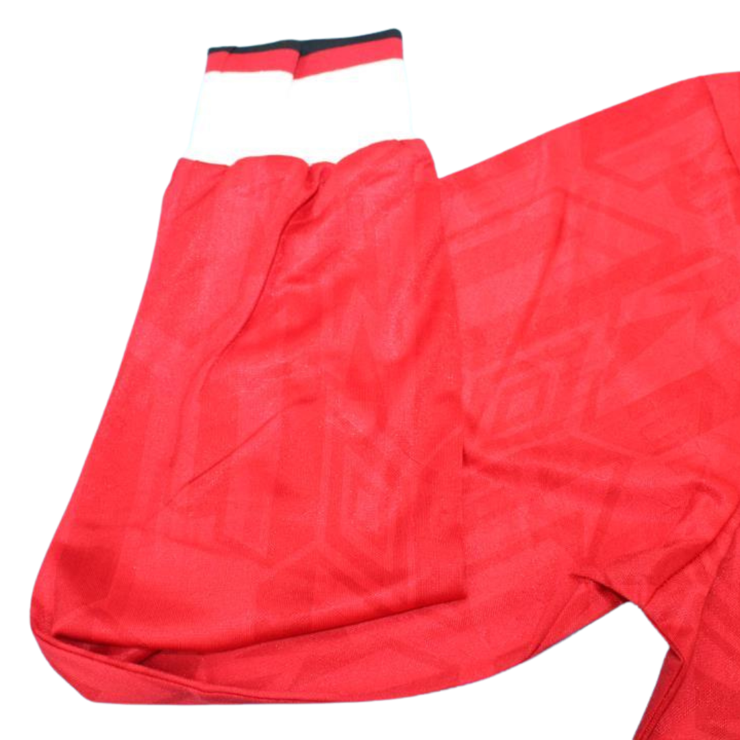 Camisa Manchester United Manga Longa Home 92/94 - Versão Retrô