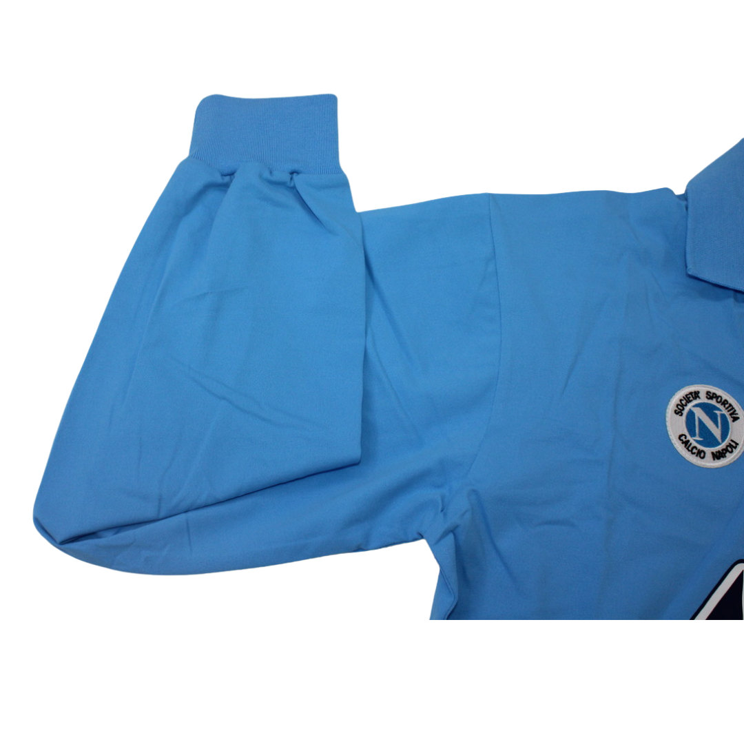 Camisa Napoli Manga Longa Home 88/89 - Versão Retrô
