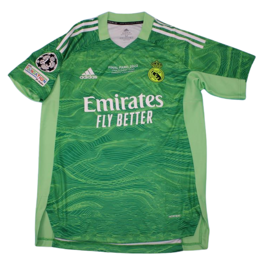 Camisa Real Madrid Home 21/22 - Versão Retrô "Courtois" Nº 1