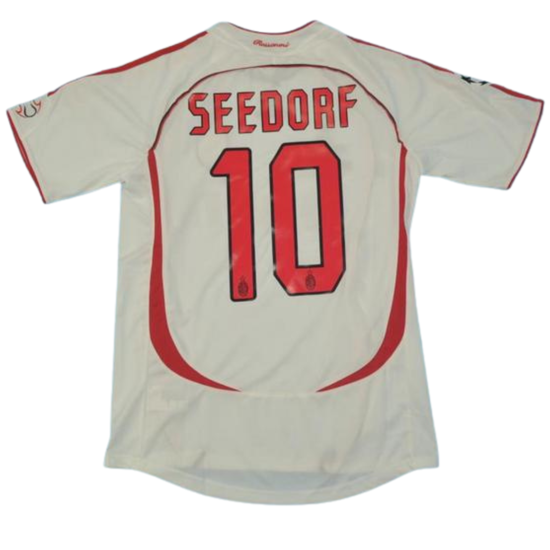 Camisa Retrô Milan Away UCL Finale Versão 2007 "Seedorf" N°.10