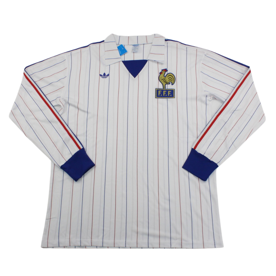 Camisa França Manga Longa Away 1981 - Versão Retrô