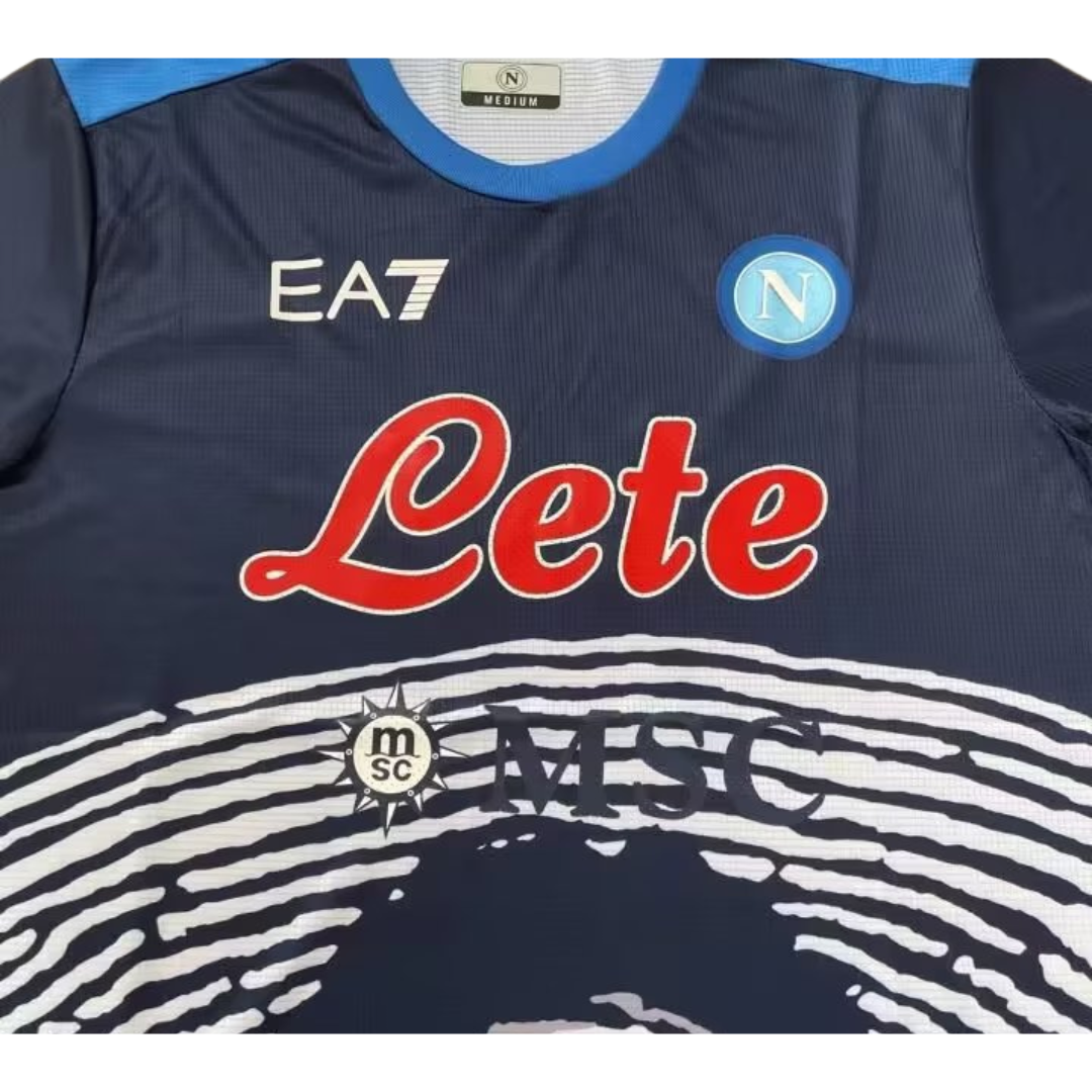 Camisa Retrô Napoli Maradona Versão Dark  21/22
