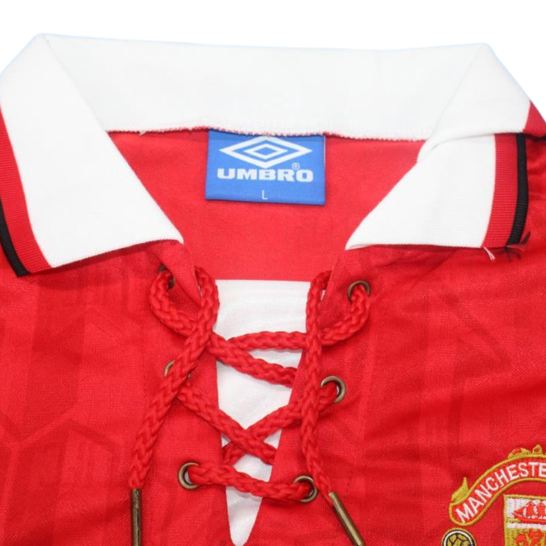 Camisa Manchester United Manga Longa 93/94 - Versão Retrô "Beckham" Nº 28