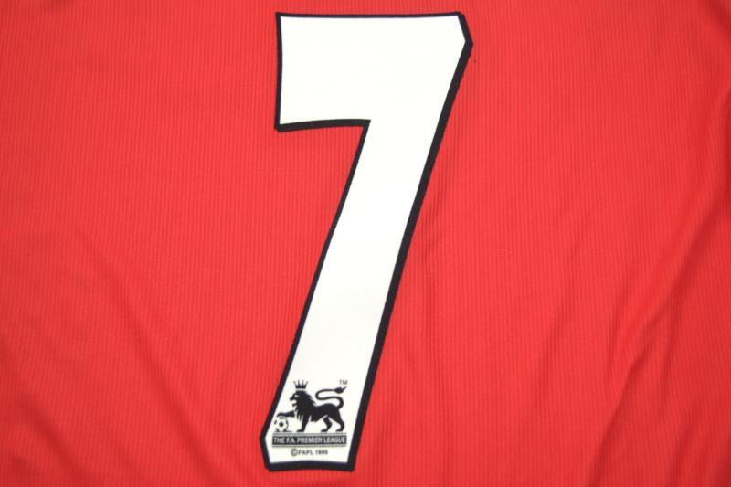 Camisa Manchester United Home 98/99 - Versão Retrô "Beckham" Nº 7