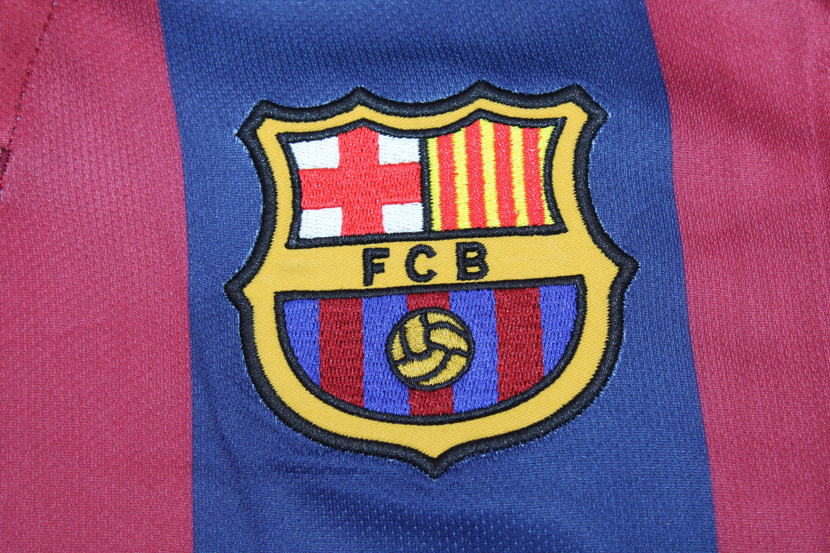 Camisa Barcelona Manga Longa Home 14/15 - Versão Retrô