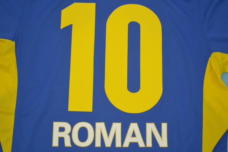 Camisa Boca Juniors Home 2005 - Versão Retrô "Roman" N° 10