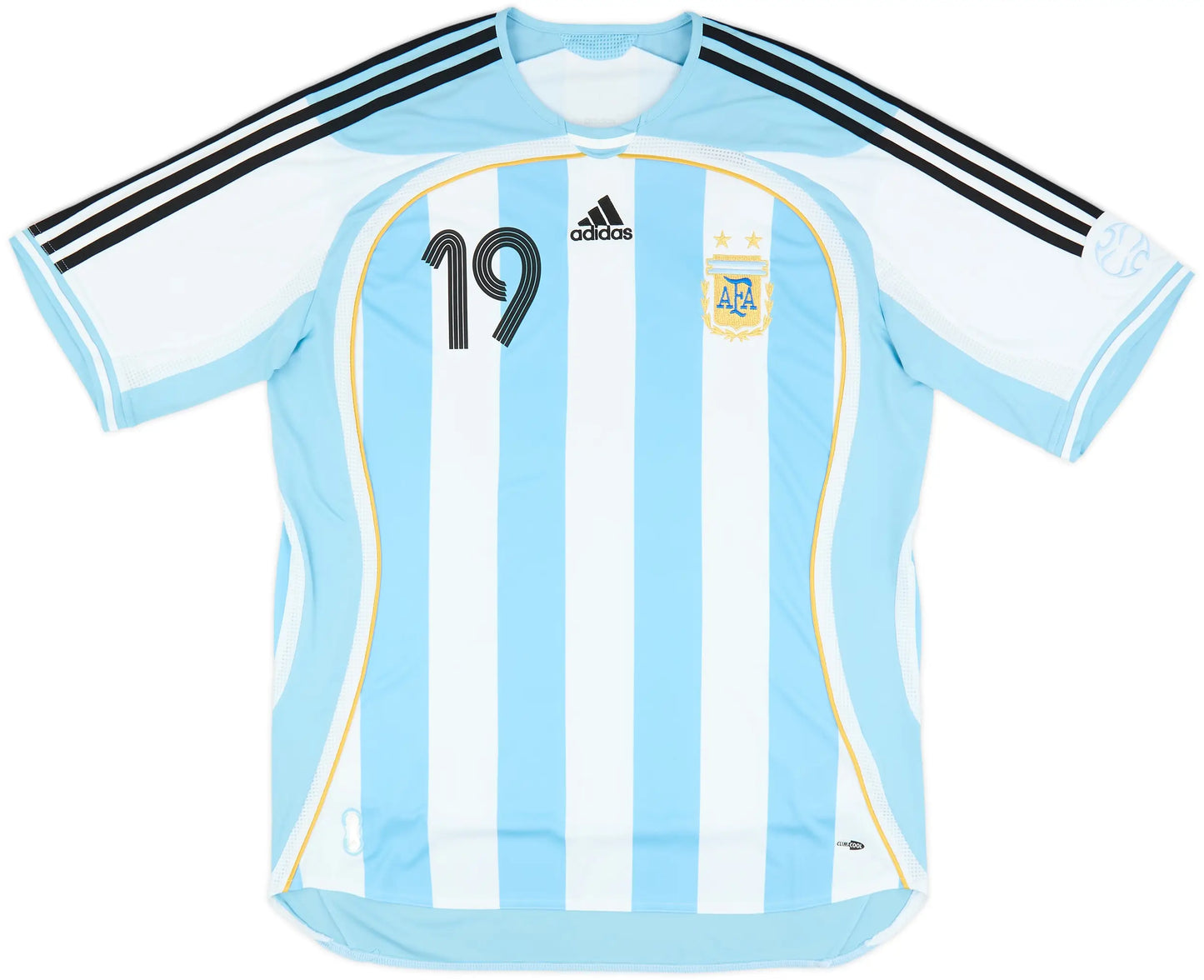 Camisa Retrô Argentina Home Copa do Mundo 2006 "Messi" N°.19