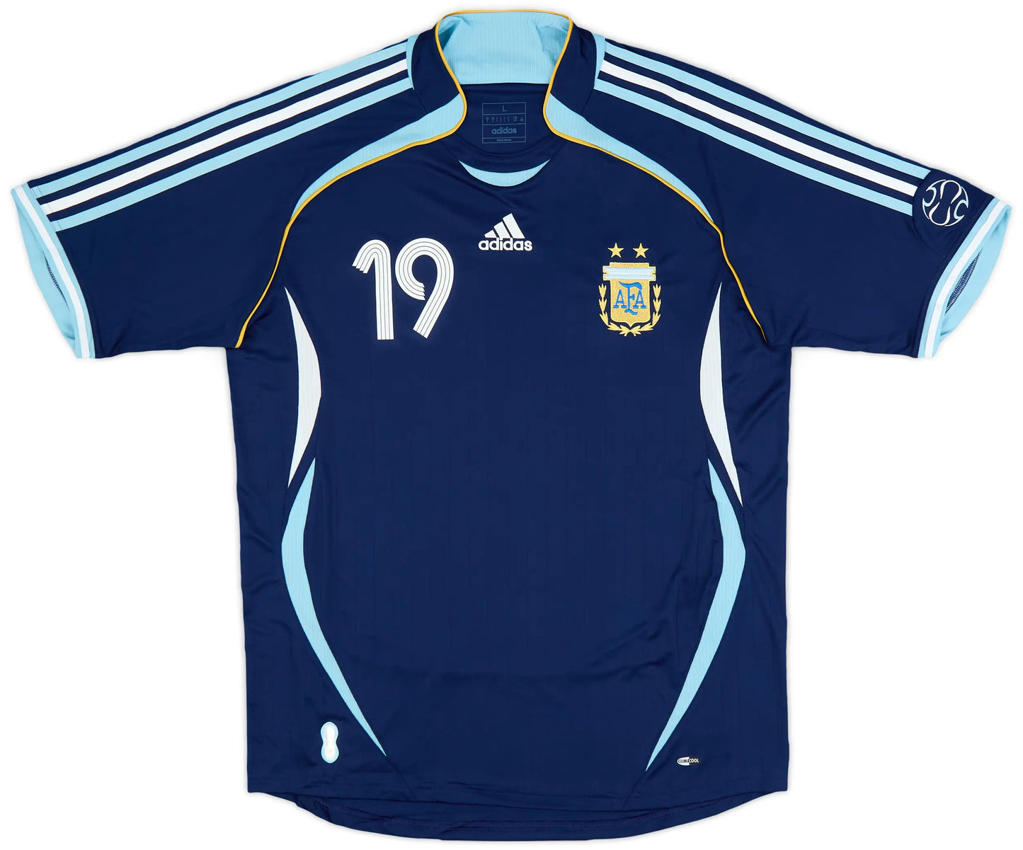 Camisa Retrô Argentina Away Copa do Mundo 2006 "Messi" N°.19