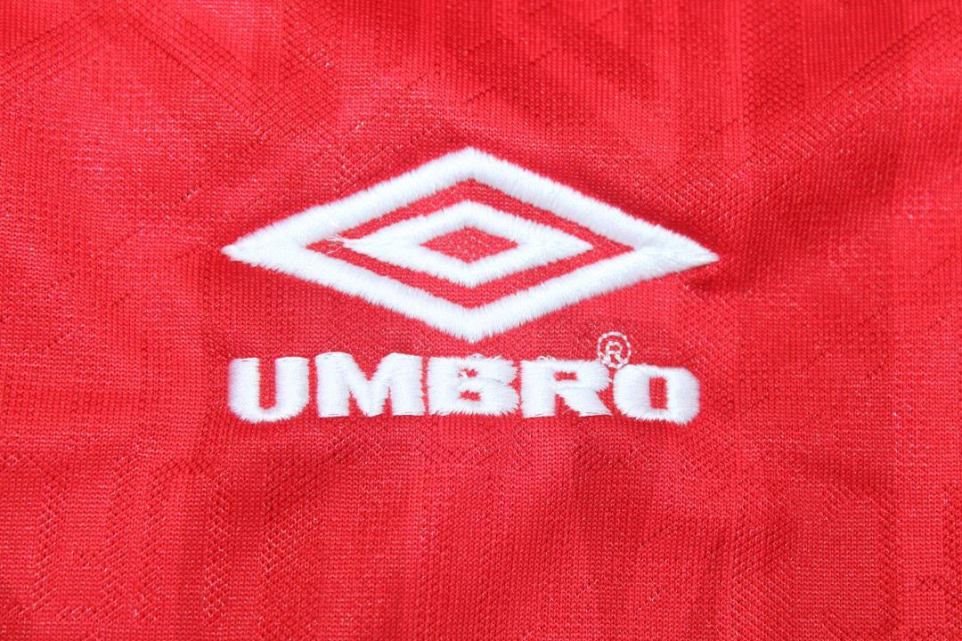 Camisa Manchester United Manga Longa 93/94 - Versão Retrô "Beckham" Nº 28