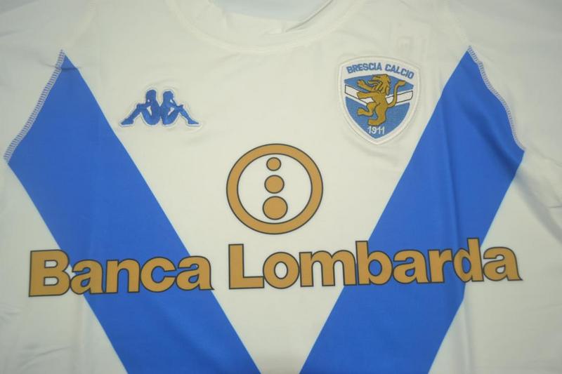 Camisa Brescia Calcio Manga Longa Away 03/04 - Versão Retrô