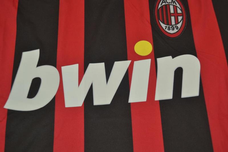 Camisa Milan Manga Longa Home 06/07 - Versão Retrô