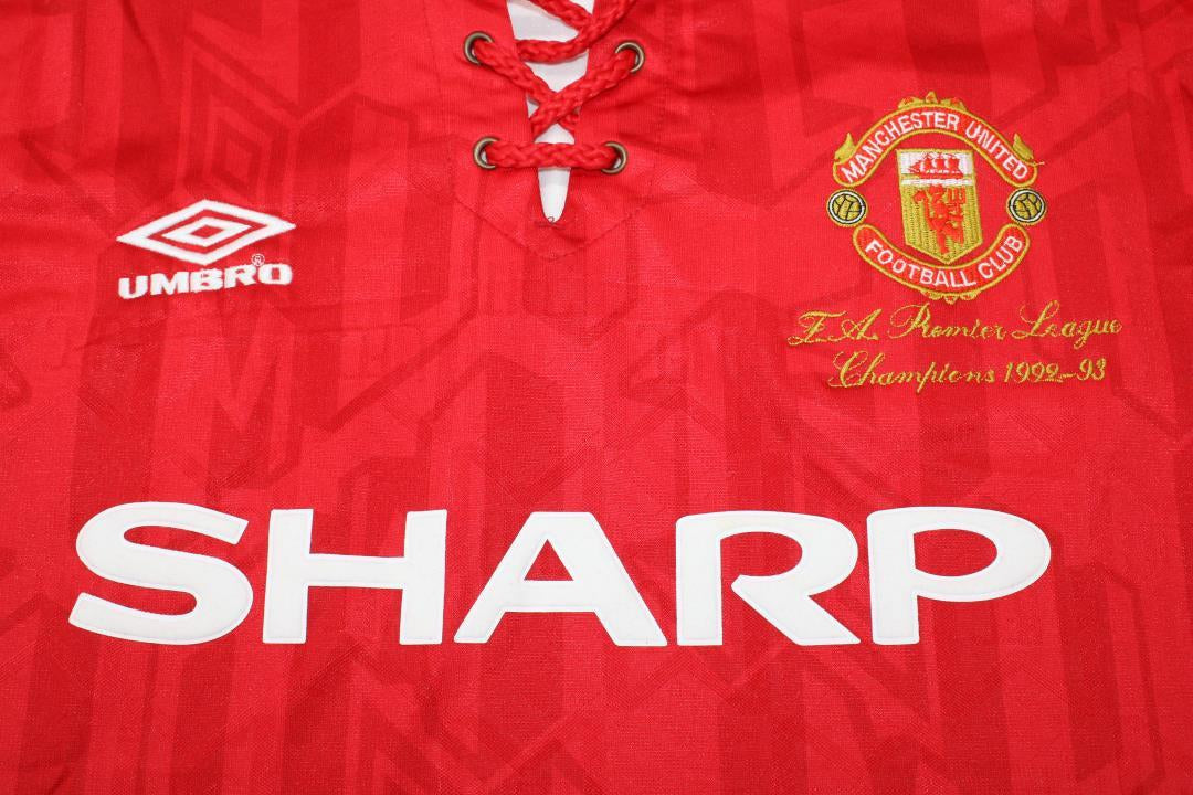 Camisa Manchester United Champions Home 92/93 - Versão Retrô