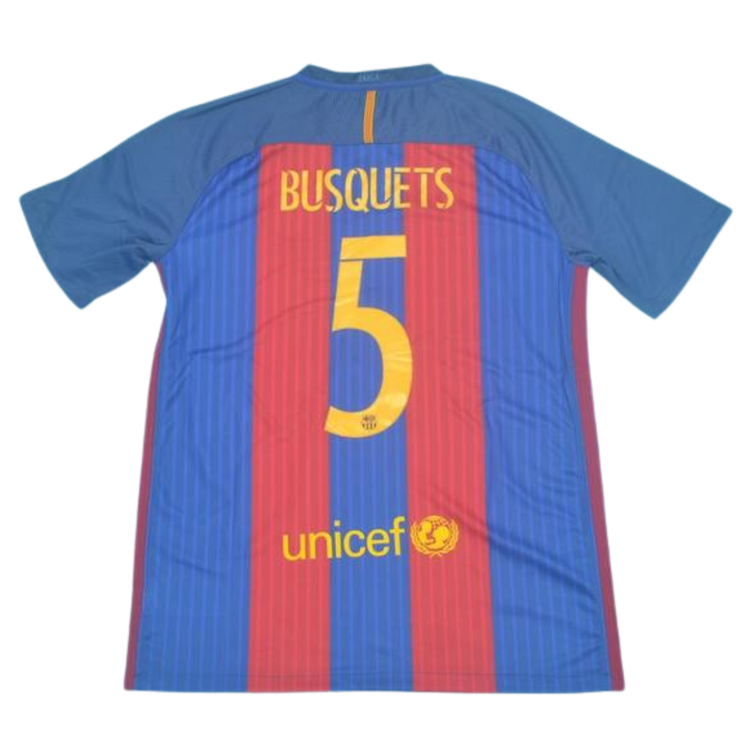 Camisa Barcelona Home 16/17 - Versão Retrô "Busquets" Nº 5