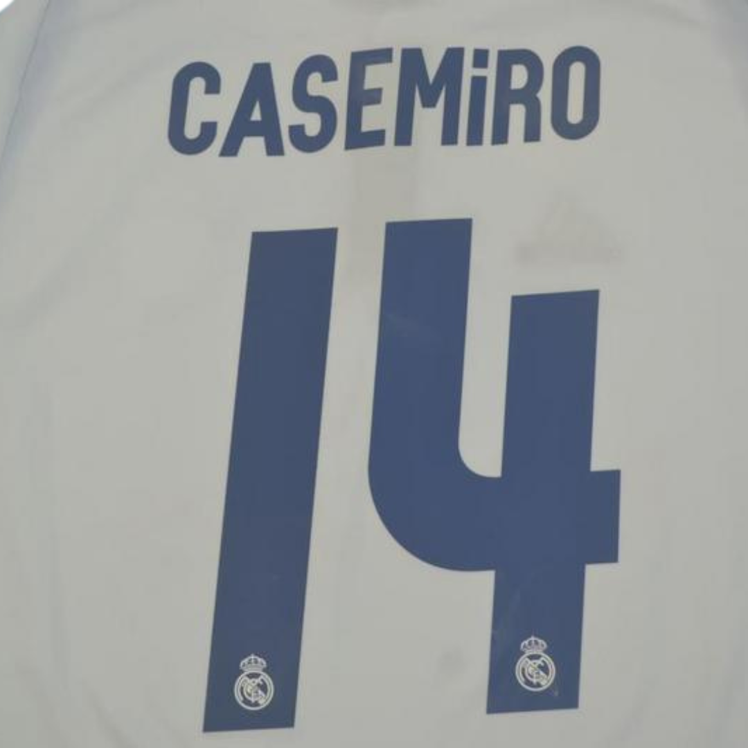 Camisa Real Madrid Home 16/17 - Versão Retrô "Casemiro" Nº 14