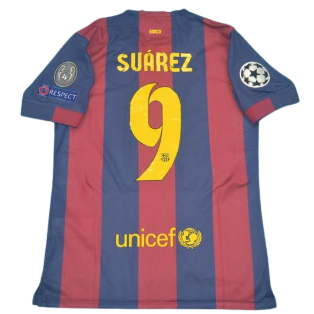 Camisa Barcelona Home 14/15 - Versão Retrô "Suárez" Nº 9