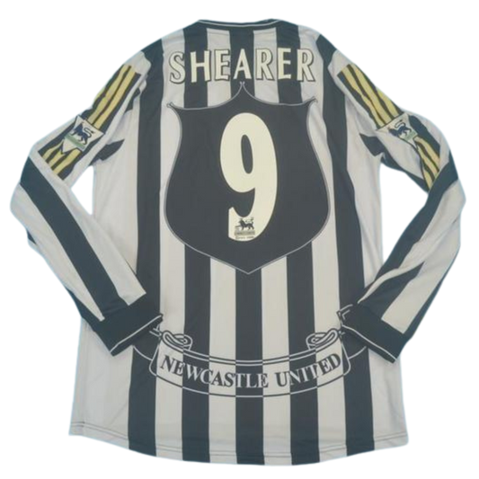 Camisa Newcastle United Manga Longa 97/99 - Versão Retrô "Shearer" Nº 9