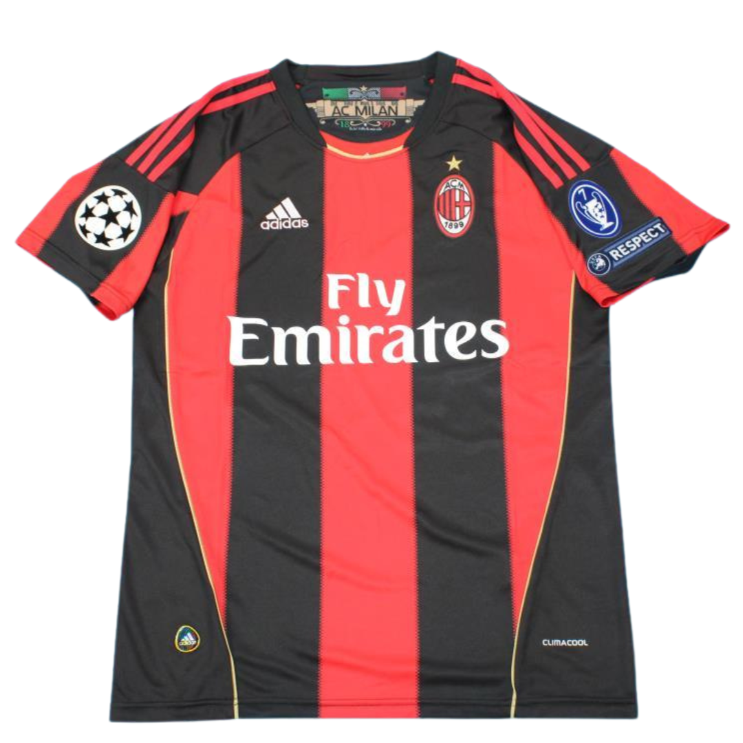 Camisa Retrô Milan Home UCL Versão 10/11 "Ronaldinho" N°.80