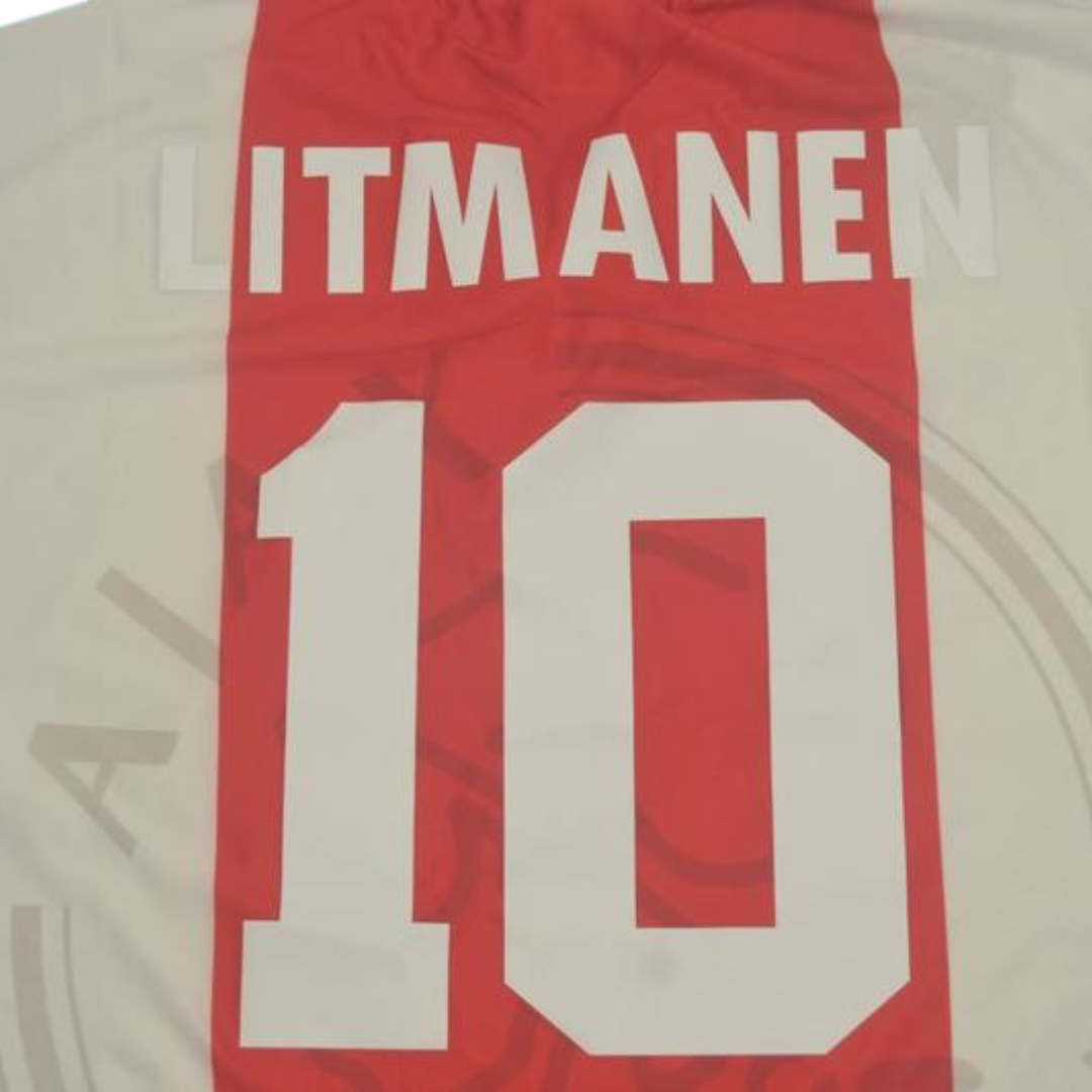 Camisa Ajax Home 95/96 - Versão Retrô "Litmanen" Nº 10