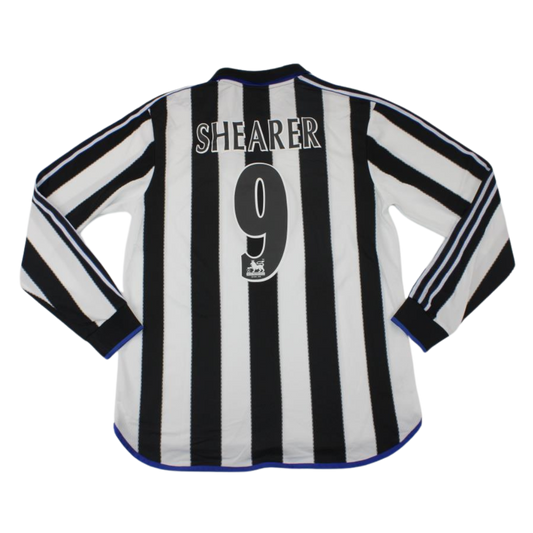 Camisa Newcastle United Manga Longa 99/00 - Versão Retrô "Shearer" Nº 9