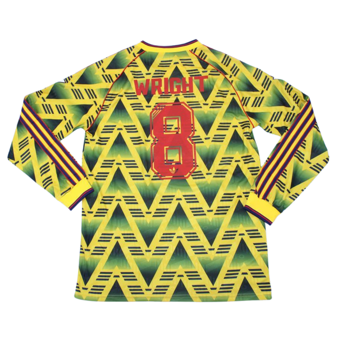Camisa Arsenal Manga Longa 91/93 - Versão Retrô "Wright" Nº 8