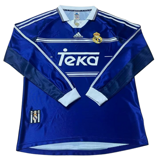 Camisa Real Madrid Manga Longa Away 98/99 - Versão Retrô