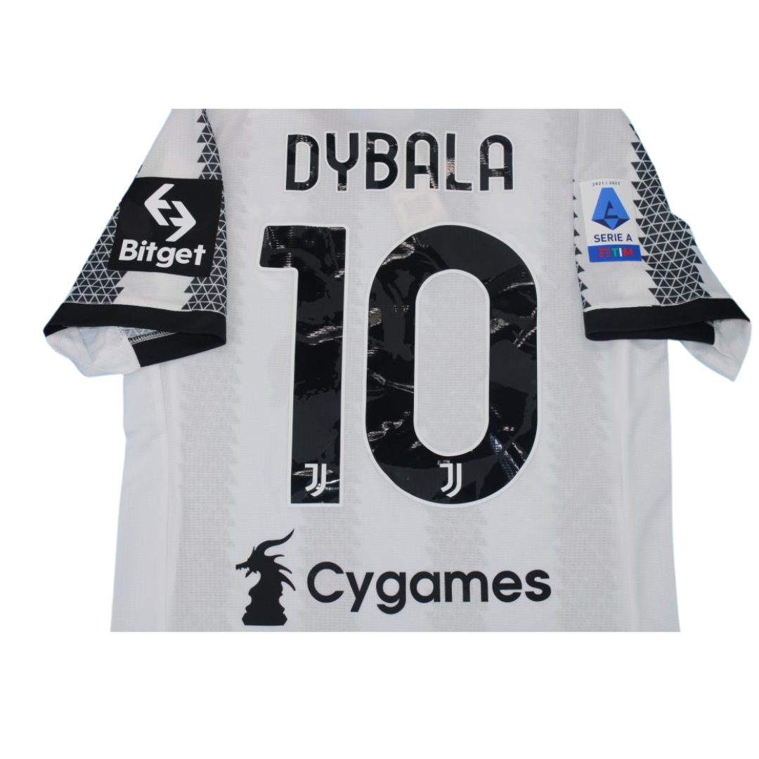 Camisa Retrô Juventus Home Chiellini Last Jogo Versão 22/23 "Dybala" N°.10