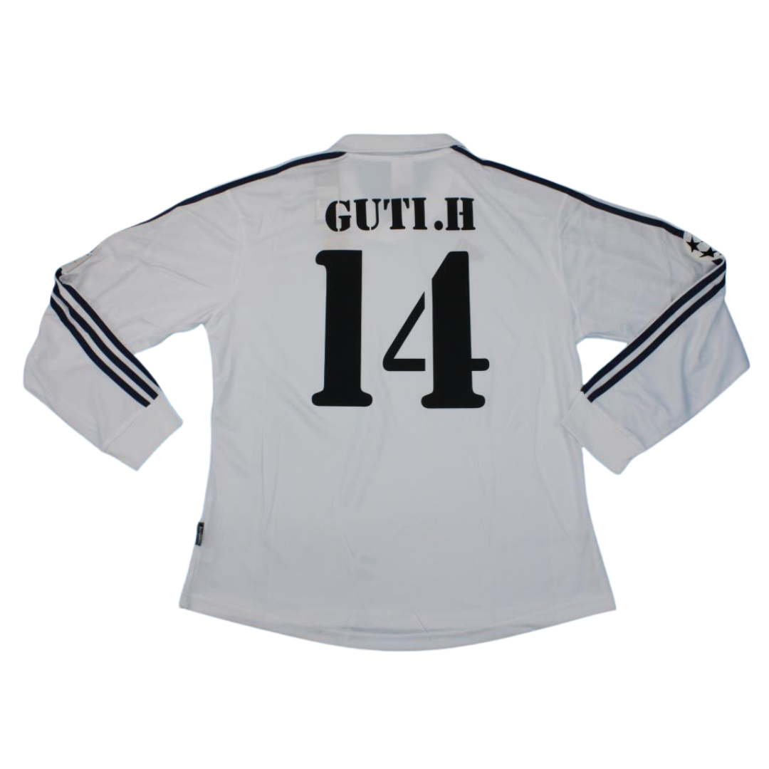 Camisa Real Madrid UCL Final Home 2002 - Versão Retrô "Guti" Nº 14