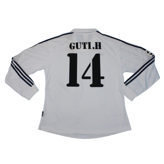 Camisa Real Madrid UCL Final Home 2002 - Versão Retrô "Guti" Nº 14