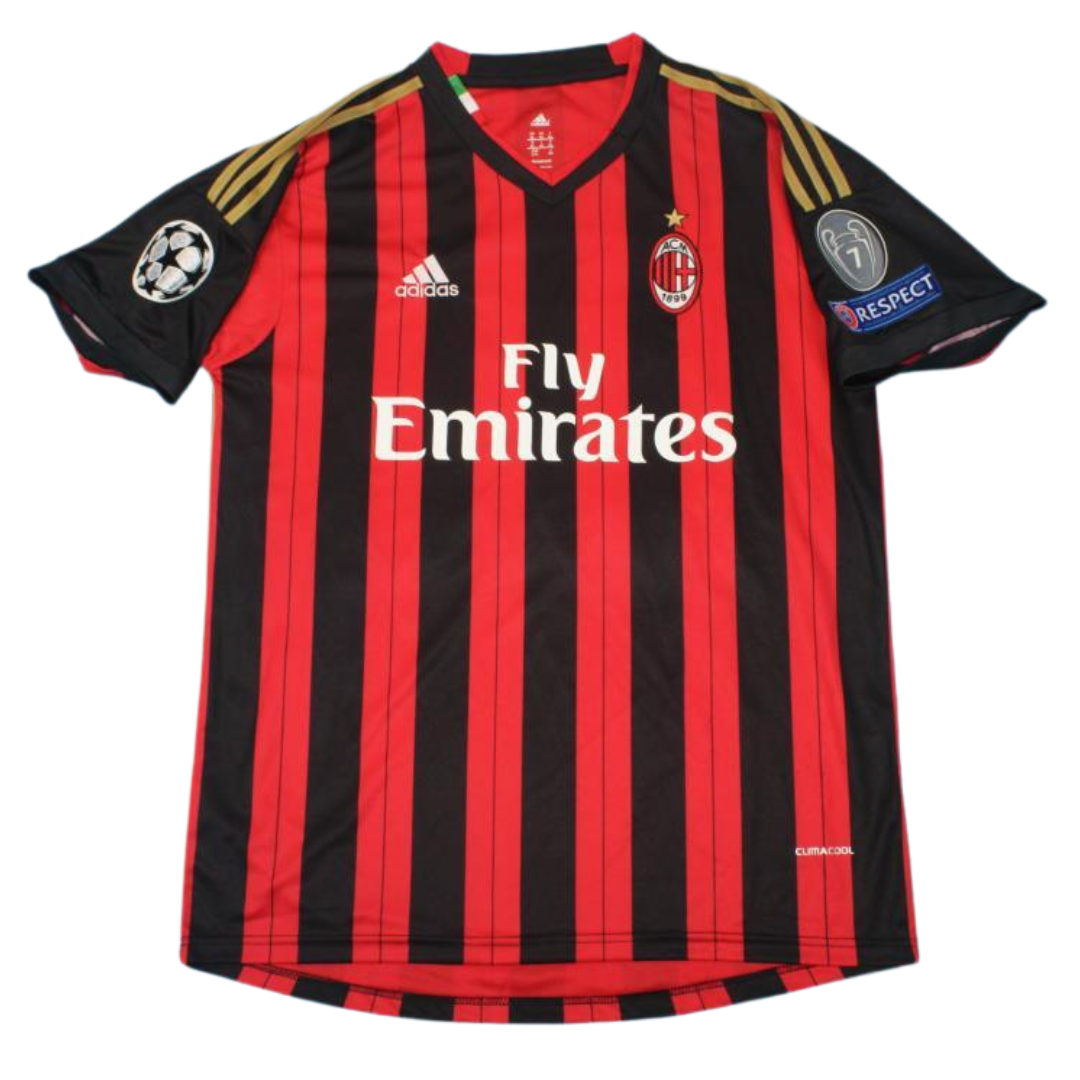 Camisa Retrô Milan Home UCL Versão 13/14 "Kaká" N°.22
