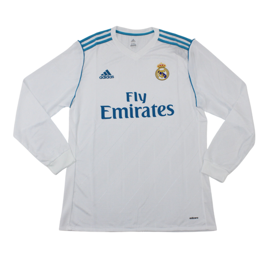 Camisa Real Madrid Manga Longa Home 17/18 - Versão Retrô