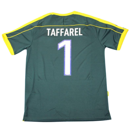Camisa Retrô Brasil   Copa do Mundo Versão 1998 "Taffarel" N°.1